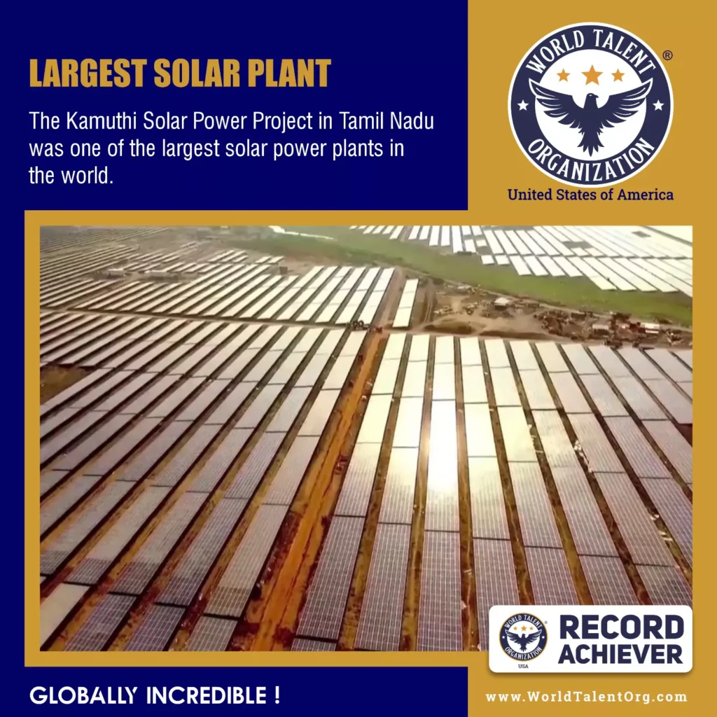 The Kamuthi Solar Power Project: Largest Solar Power Plant in World